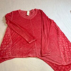 Johnny Was Pink Embroidered Top